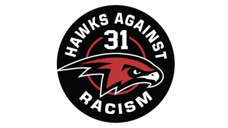 The Halifax Hawks Minor Hockey Association updated its logo to include Mark Connors' jersey number. 