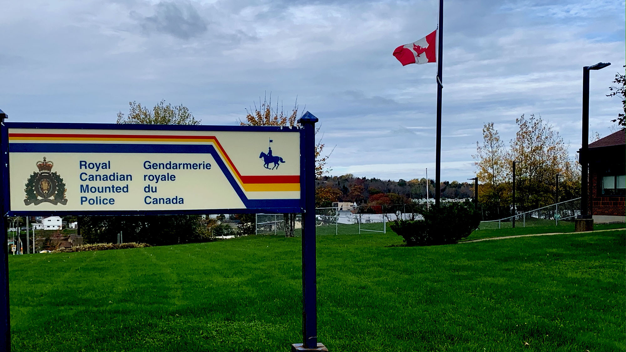 The RCMP sign in Lower Sackville.