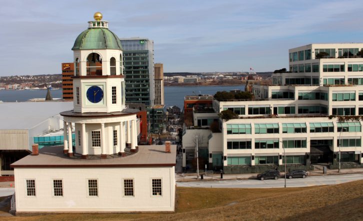 Halifax's iconic Town Clock, photographed in late January. The latest census figures have Halifax as the fastest growing downtown area in the country.