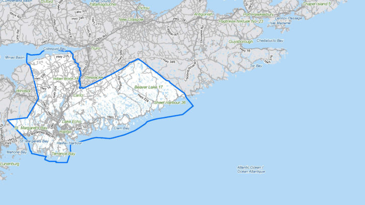 The Halifax census metropolitan area in the 2021 census. 