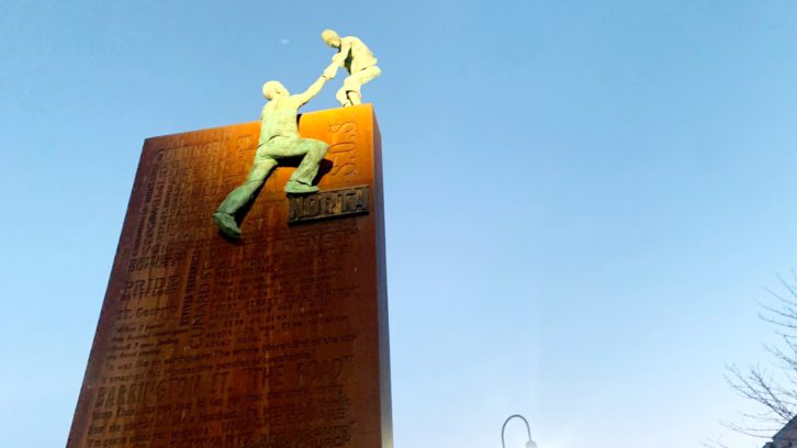 (File photo) The freedom monument, in front of the North End Halifax public library, on Gottingen Street. 