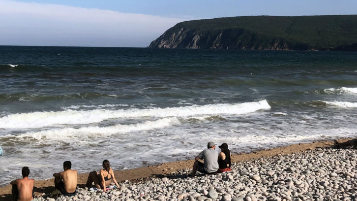 Beachgoers enjoy Ingonish Beach in Cape Breton. Mi'kmaq delegates from Cape Breton are attending a major biodiversity conference in Montreal this week. 