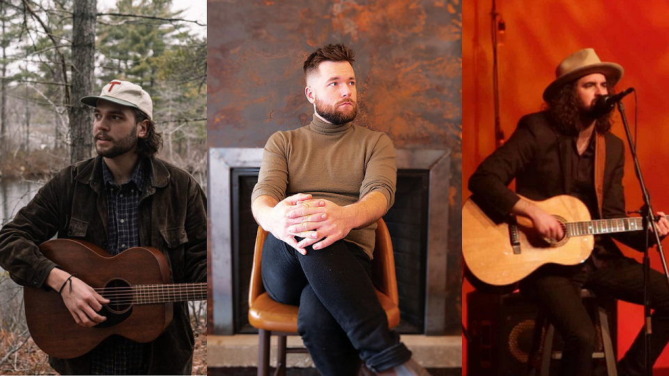 Left to right: Daniel James McFadyen, Brandon Howard Roy and Andrew Waite are all nominated for song of the year.