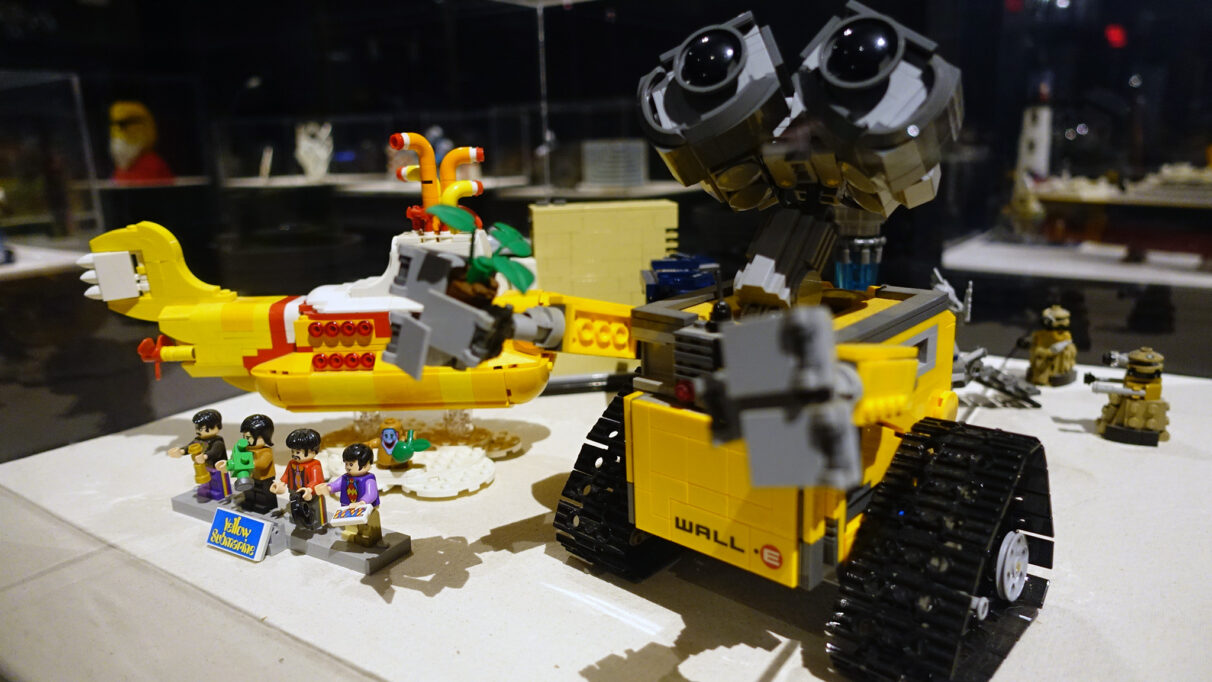 Lego versions of Wall-E and Beatles