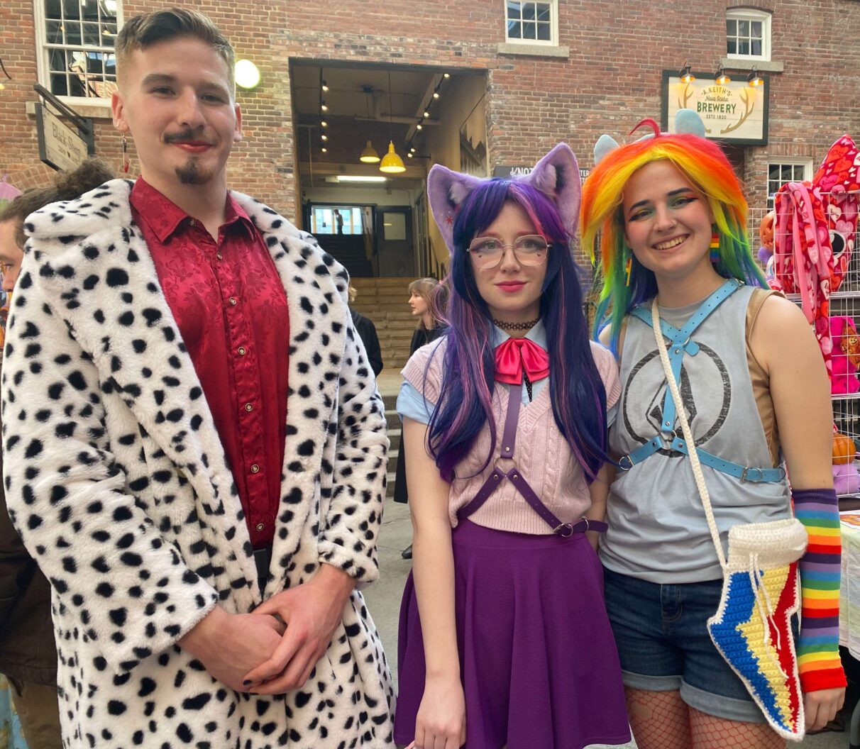 Nate Terafuse, Maddy Asbury and Rin Decker dressed up for Ret-Con, which sought to welcome fan art and cosplay.