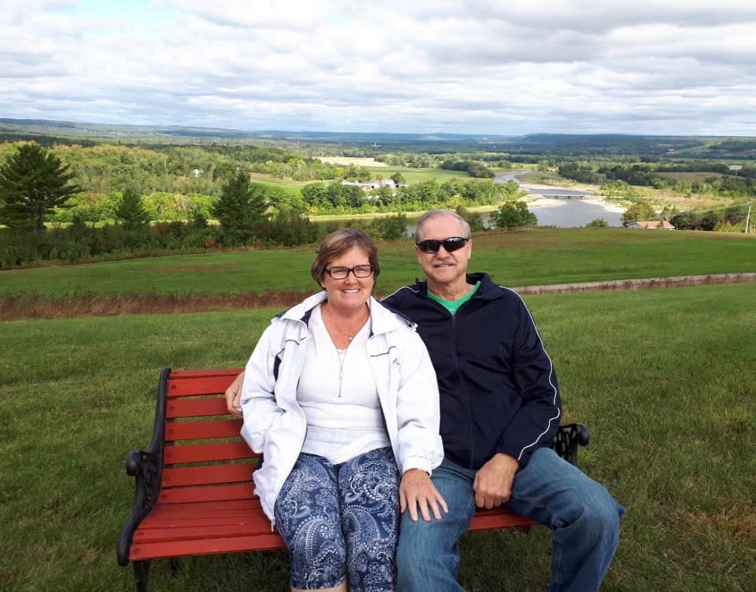 Susan and Robert French pictured in Back Bay, New Brunswick.
