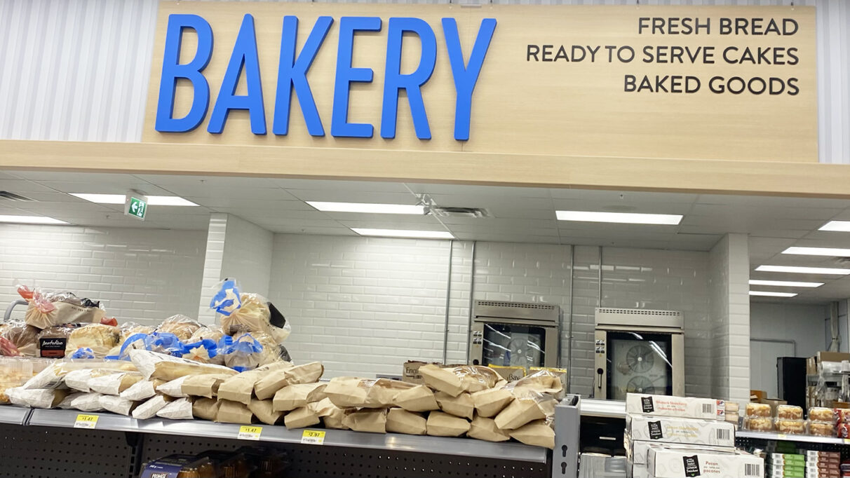 The newly renovated bakery section of the store, captured on Feb. 4, 2025