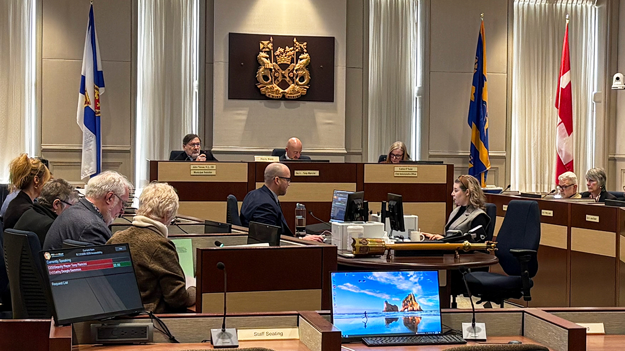 Halifax Regional Council sits in a meeting at city hall.