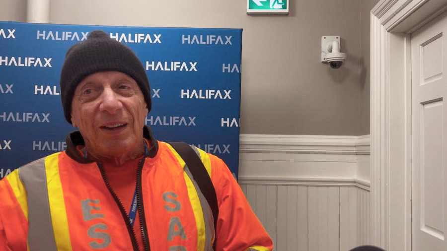 Ron Jeppersen, president of Eastern Shore Ground Search and Rescue, speaks to The Signal at Halifax City Hall on Wednesday, Feb. 12, 2024. The ESGSR is 100% volunteer operated. THE SIGNAL/Sally Skinner