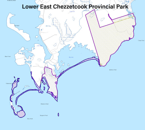 Map of Lower East Chezzetcook boundaries
