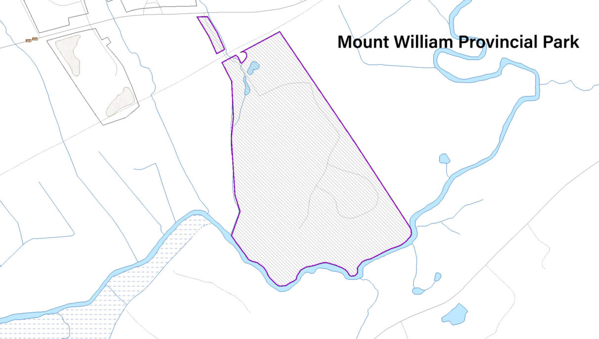 Map of Mount William Provincial Park