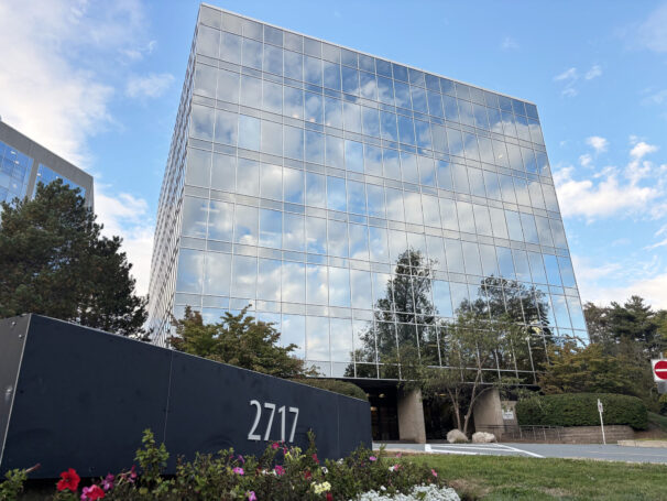 The old Chronicle Herald building on Joseph Howe Dr, Halifax, N.S., on Wednesday, Oct.1, 2025. The former Herald sign was recently taken down.