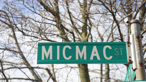 Micmac street sign