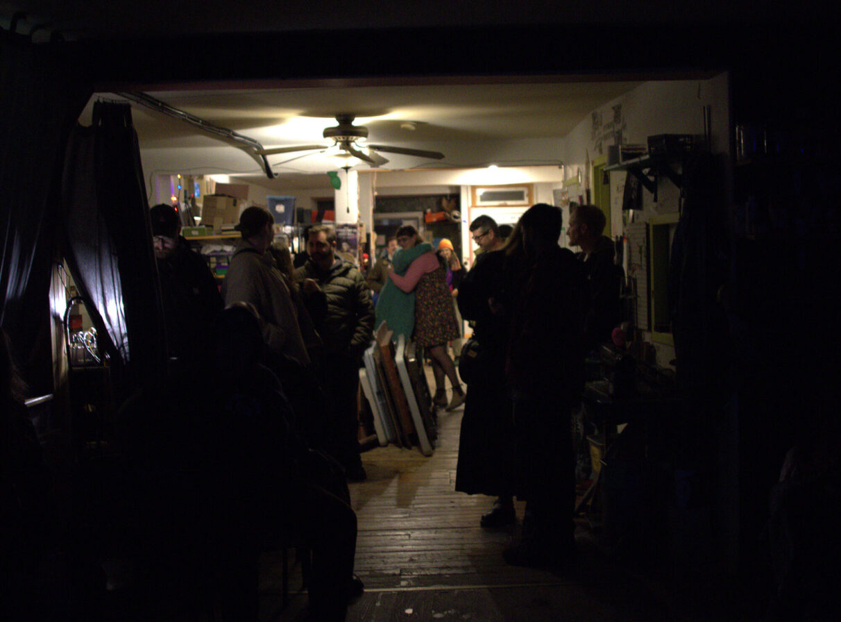 After the show at RadStorm, Lydia embraces a friend. Her debut album has spoken its truth, and in this moment, her music has accomplished what she set out to do - connecting people together.