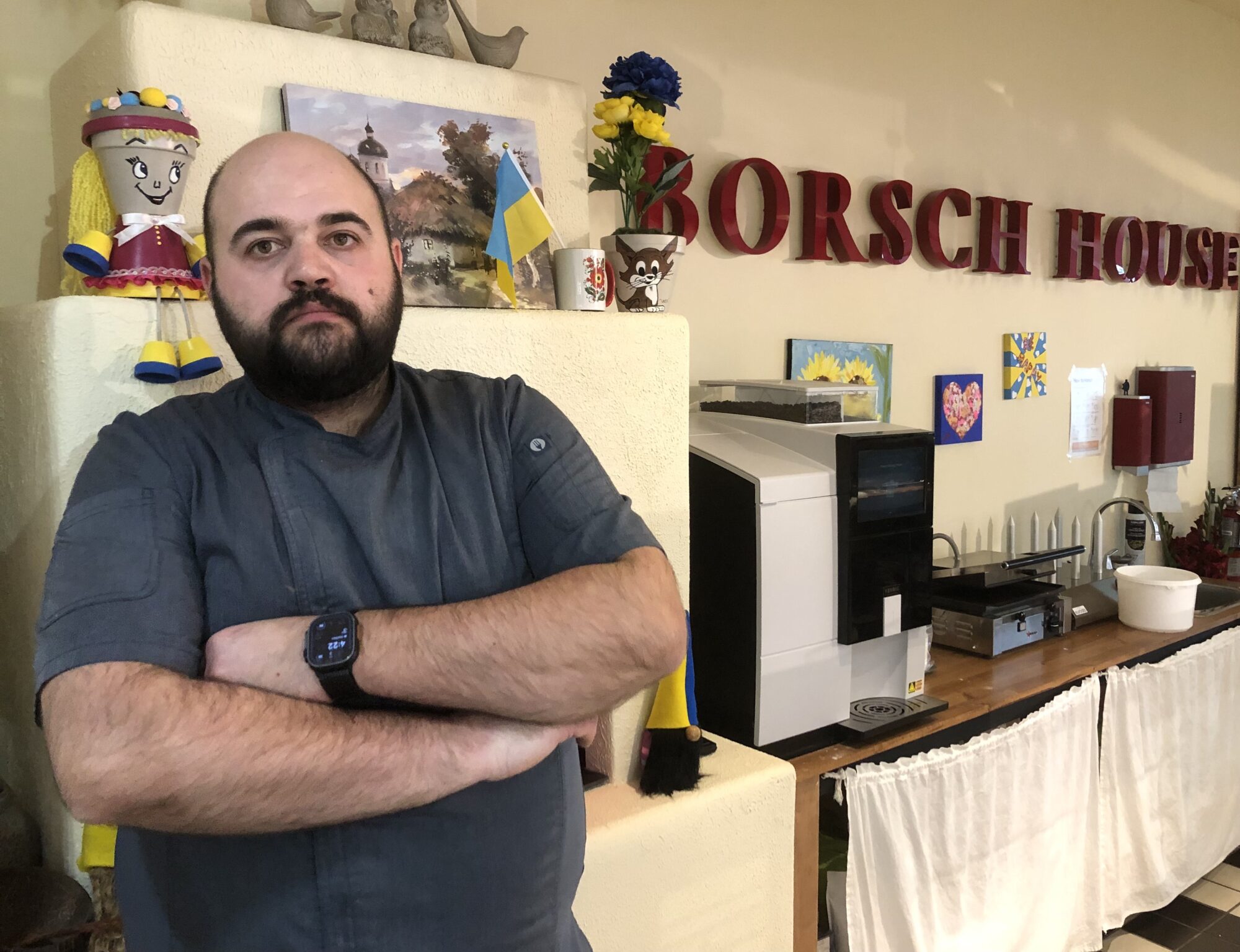 Yurii Shevstiv heads up the kitchen at Borsch House.