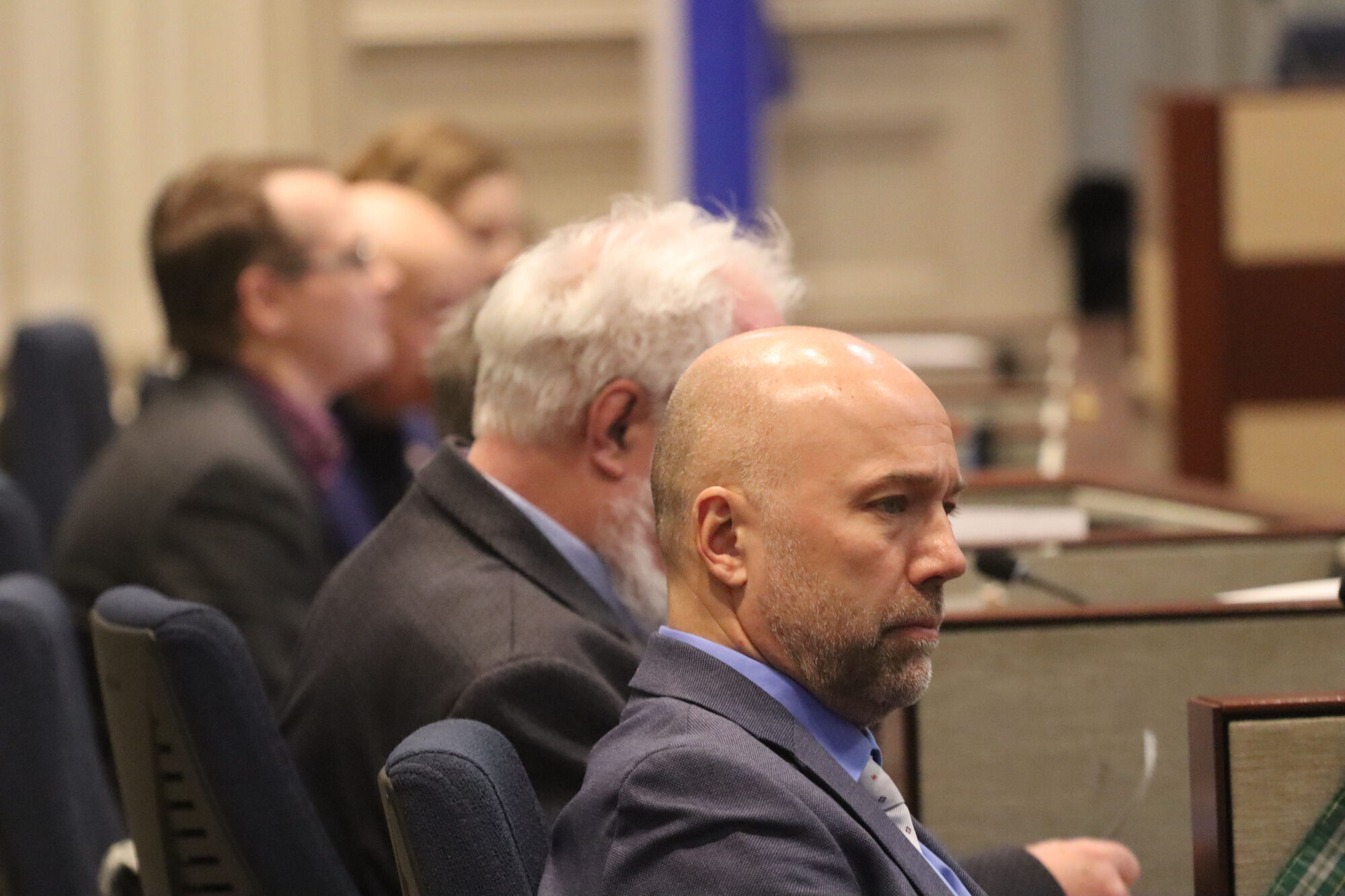 Mayor listens to concerns about cost of bike lanes.